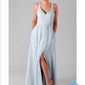 Kennedy blue bridesmaids dress size 6. Fog color.